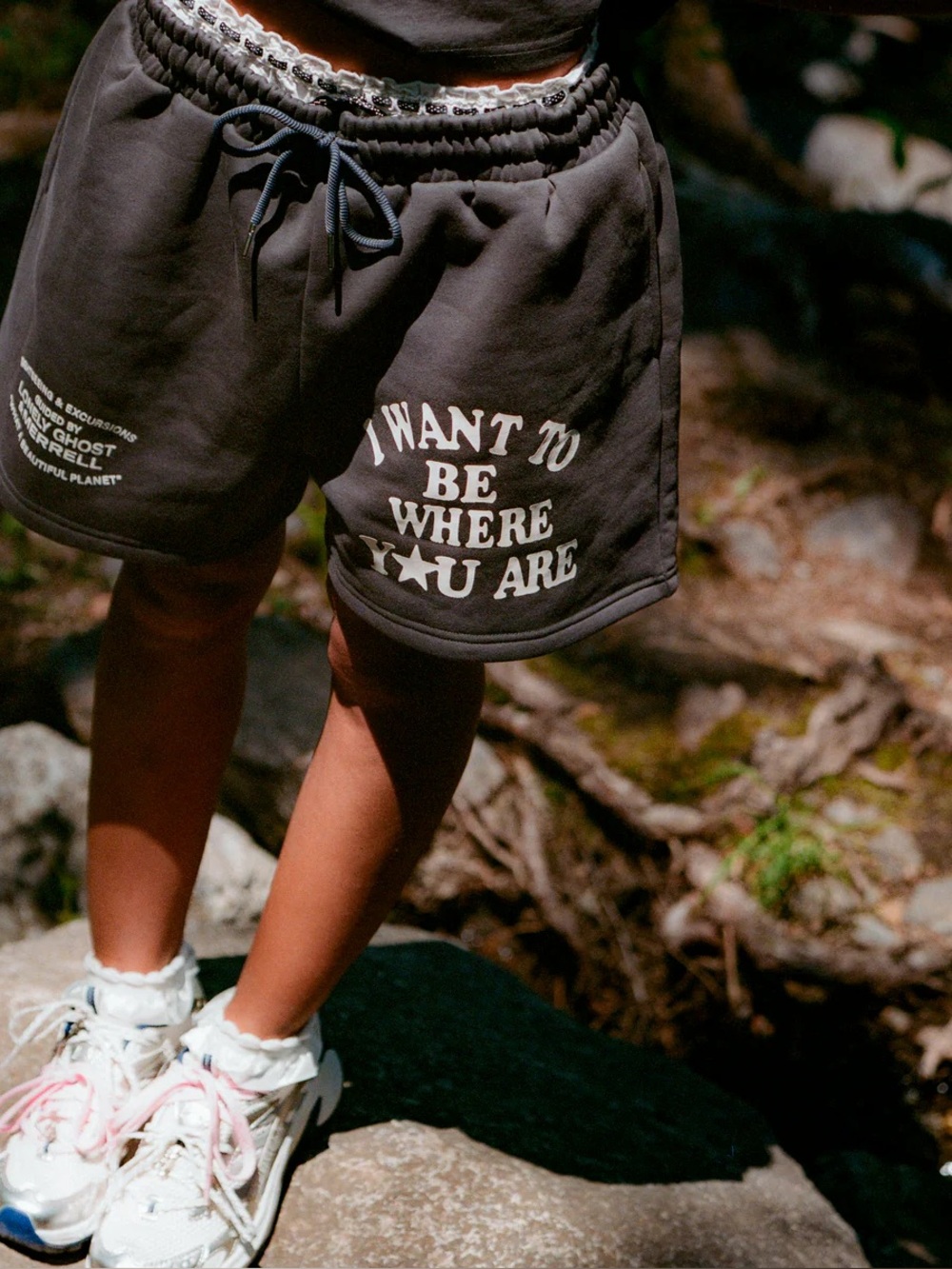 NWT LONELY GHOST x Merrell Be Where You Are Sweat Shorts
